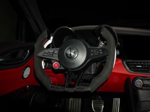 Alfa Romeo Giulia Custom Steering Wheel - Carbon Fiber - F1 Style - QV Models Alfa Romeo Giulia Custom Steering Wheel - Carbon Fiber - F1 Style - QV Models